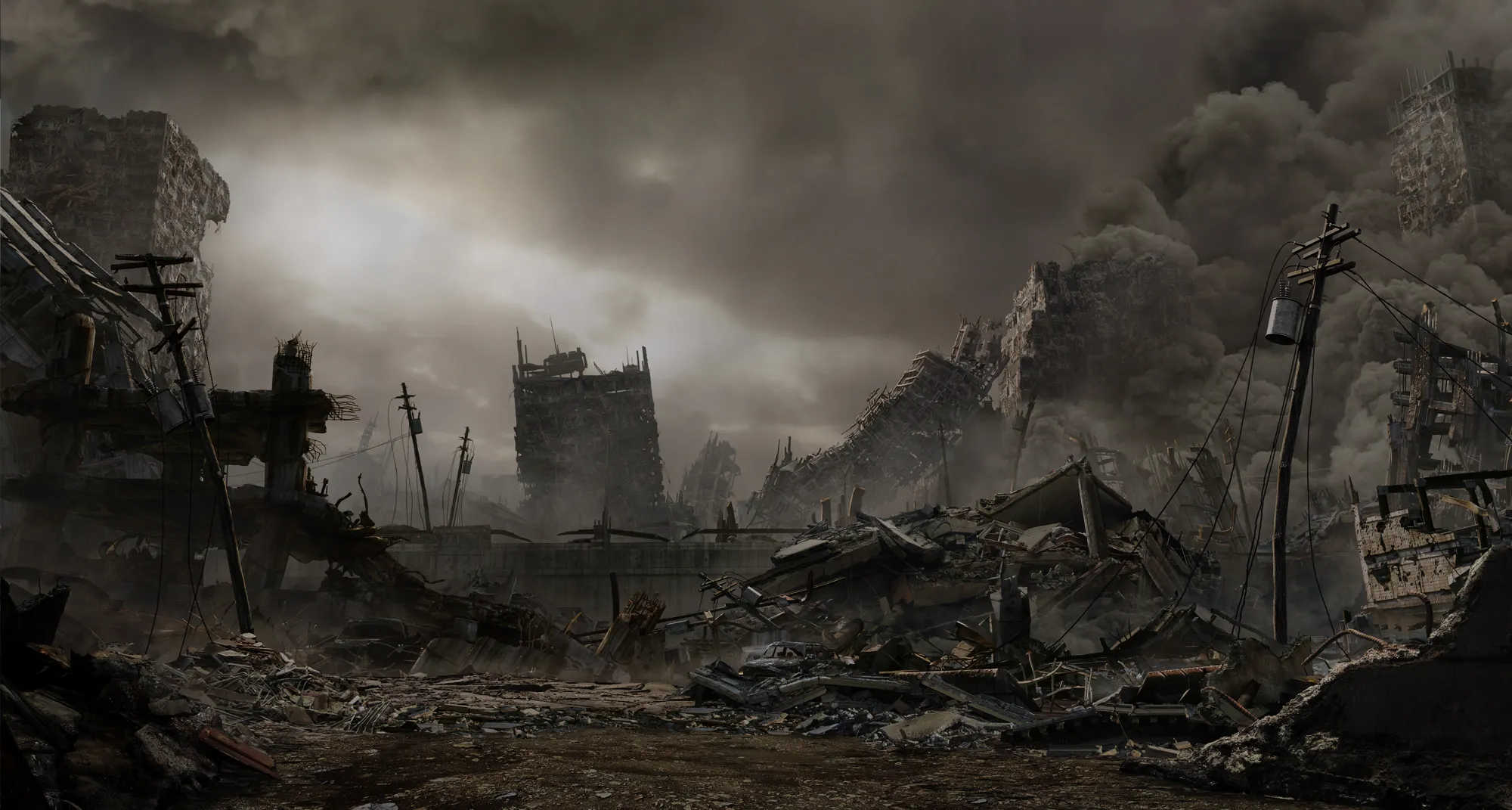 Destroyed town. Руины постапокалипсис. Разрушенный город. Апокалипсис пейзаж. Постапокалипсис пейзаж.