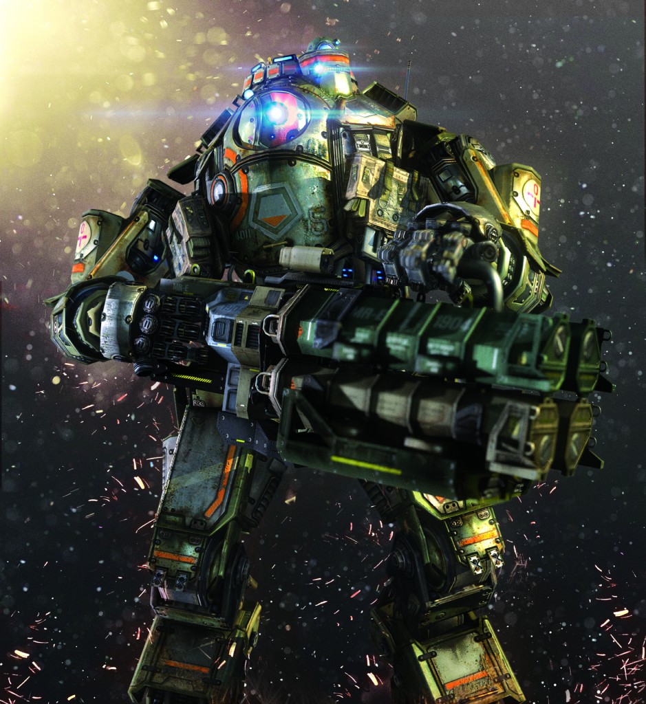 A final render of a production model created for Titanfall.