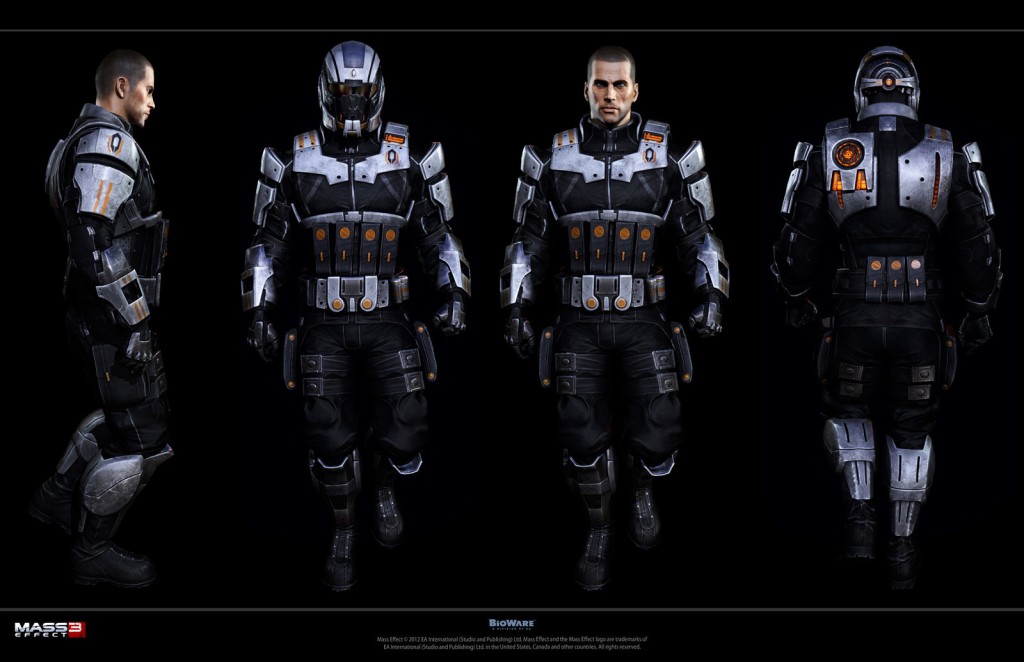 Character art from BioWare's action RPG Mass Effect 3.
