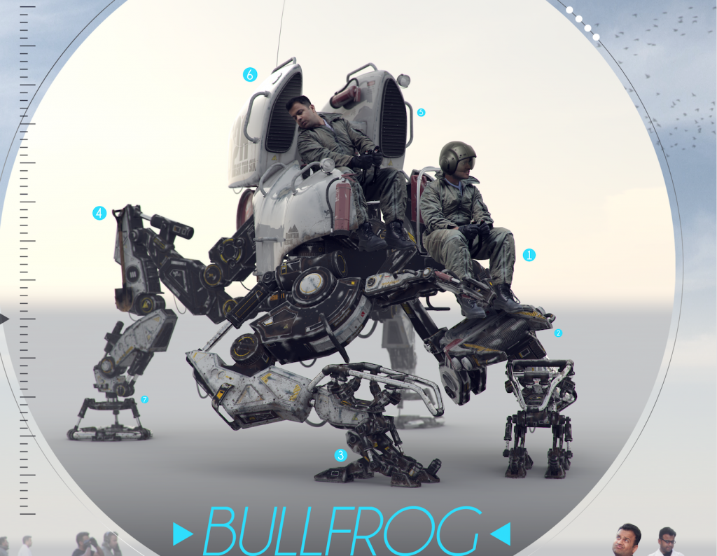 Another view of the Bullfrog: see more images of the project on Matt's ArtStation.