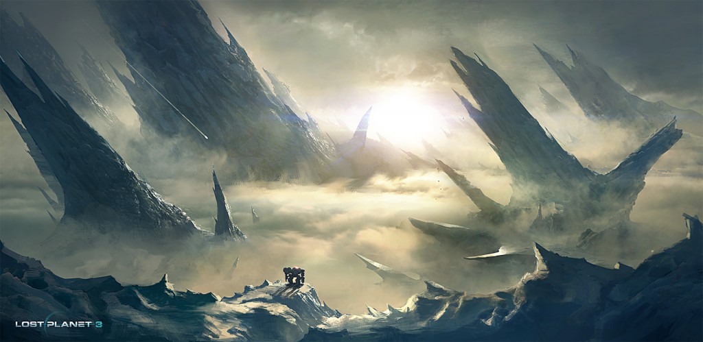 An establishing image for Spark Unlimited's Lost Planet 3.