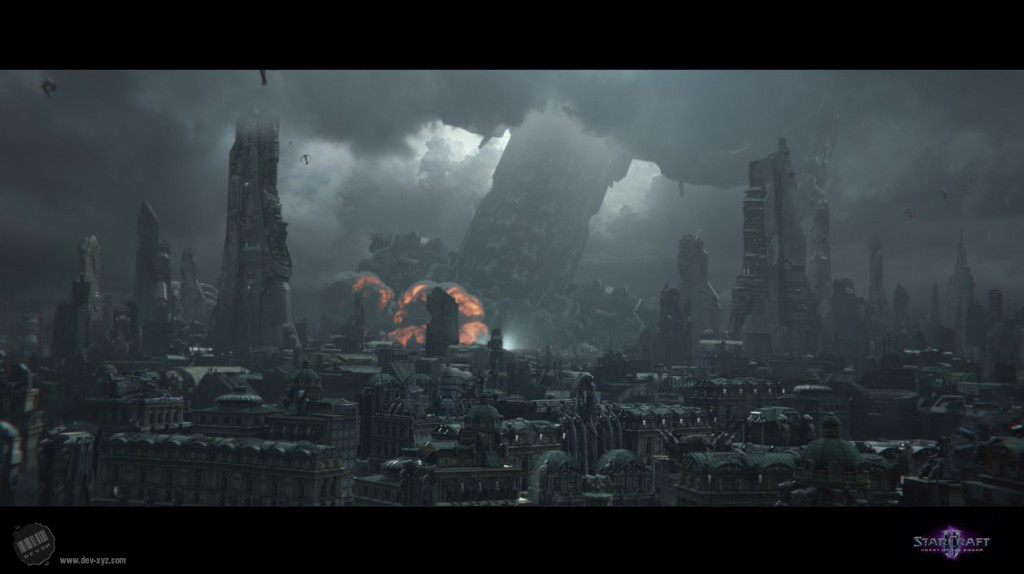 Part of a StarCraft II: Heart of the Swarm cinematic, created for Blizzard Entertainment.