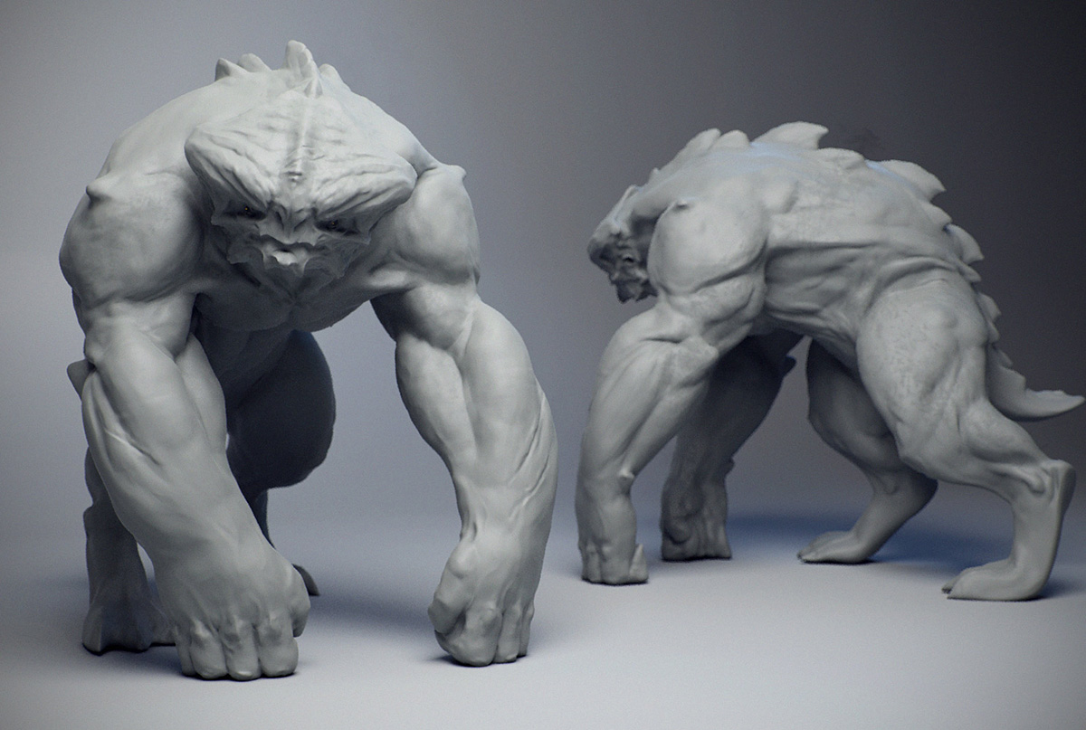 flippednormals creature concepting in zbrush and modo