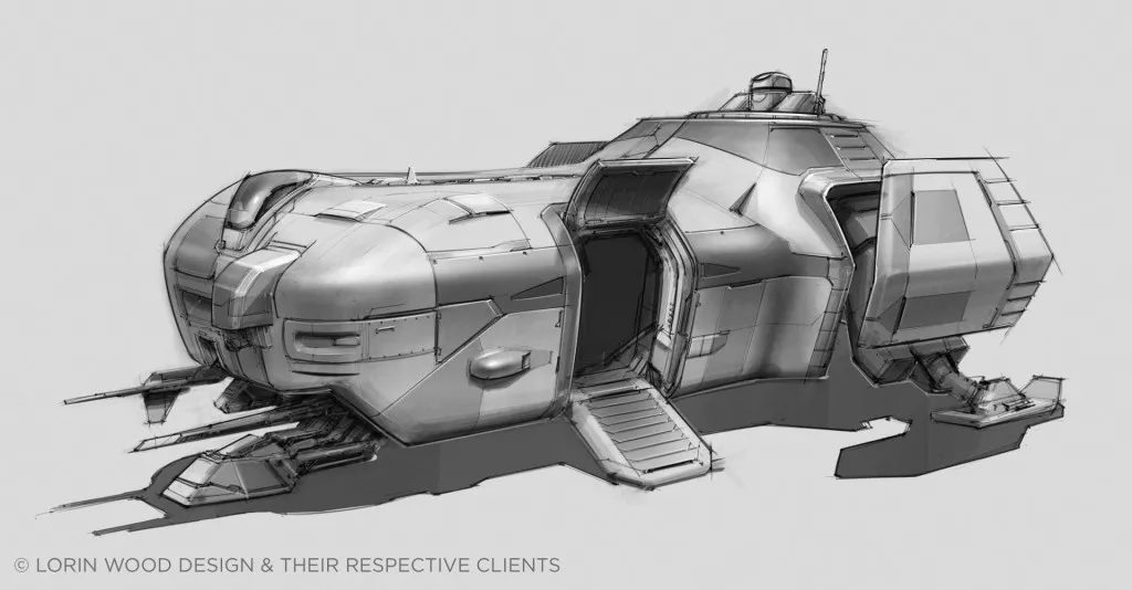 A ship design created in Mischief by Gearbox Software's Lorin Wood.