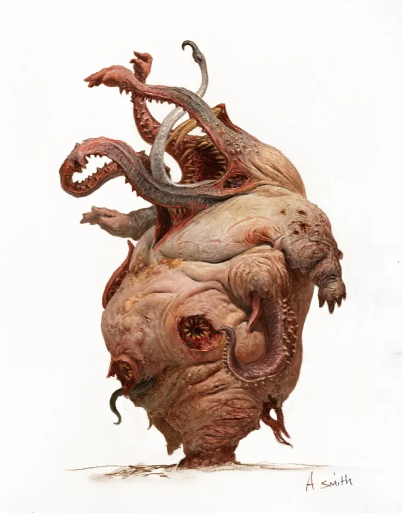 Baby Gluttony; a character illustration for The Others, Guillotine Games' horror board game.