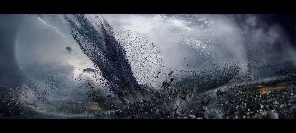 Concept work on the 'hand of bats' shot from Dracula Untold.