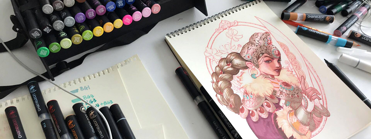 Chameleon Pen Can Draw In Different Color Tones