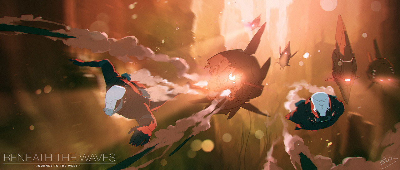 1st Place, Beneath the Waves: Keyframe Concept Art