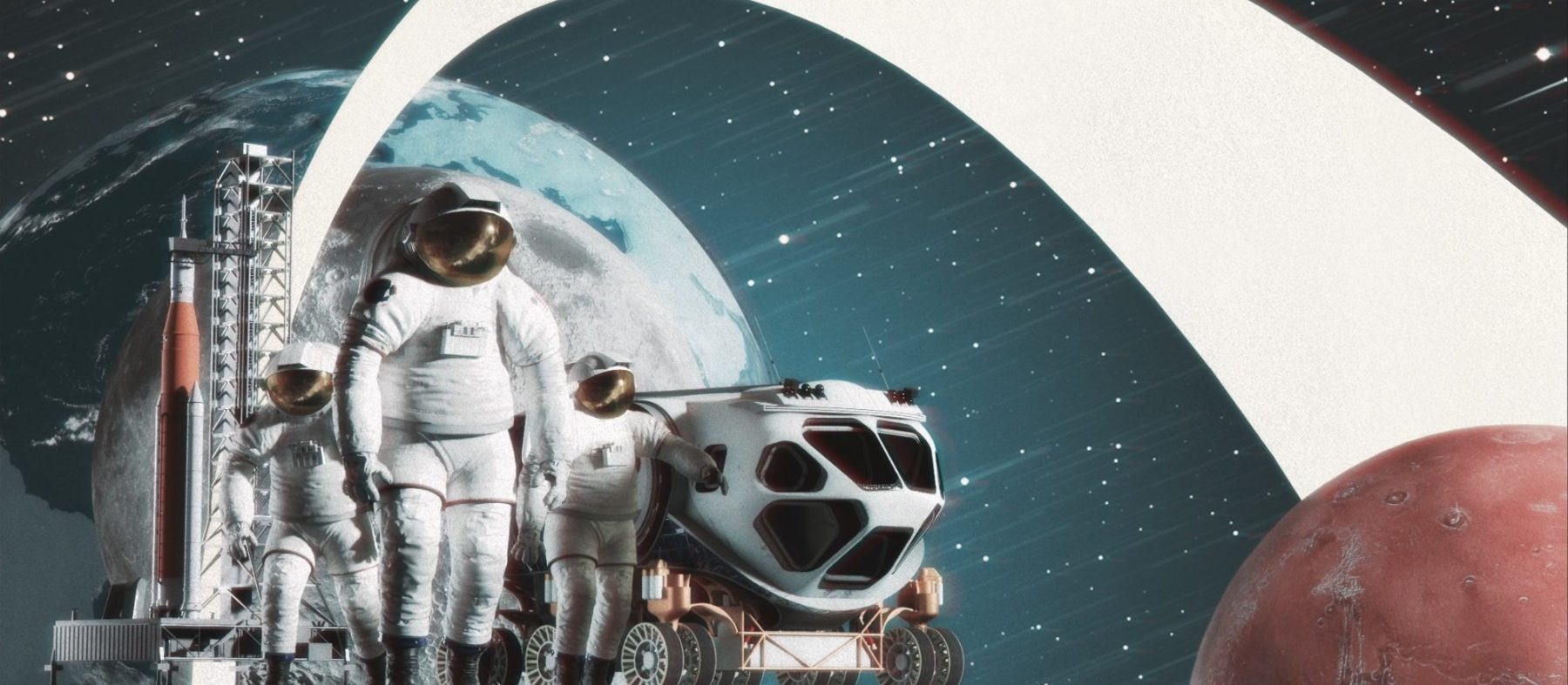 Designing Out Of This World Space Art In 3d With Adobe Dimension