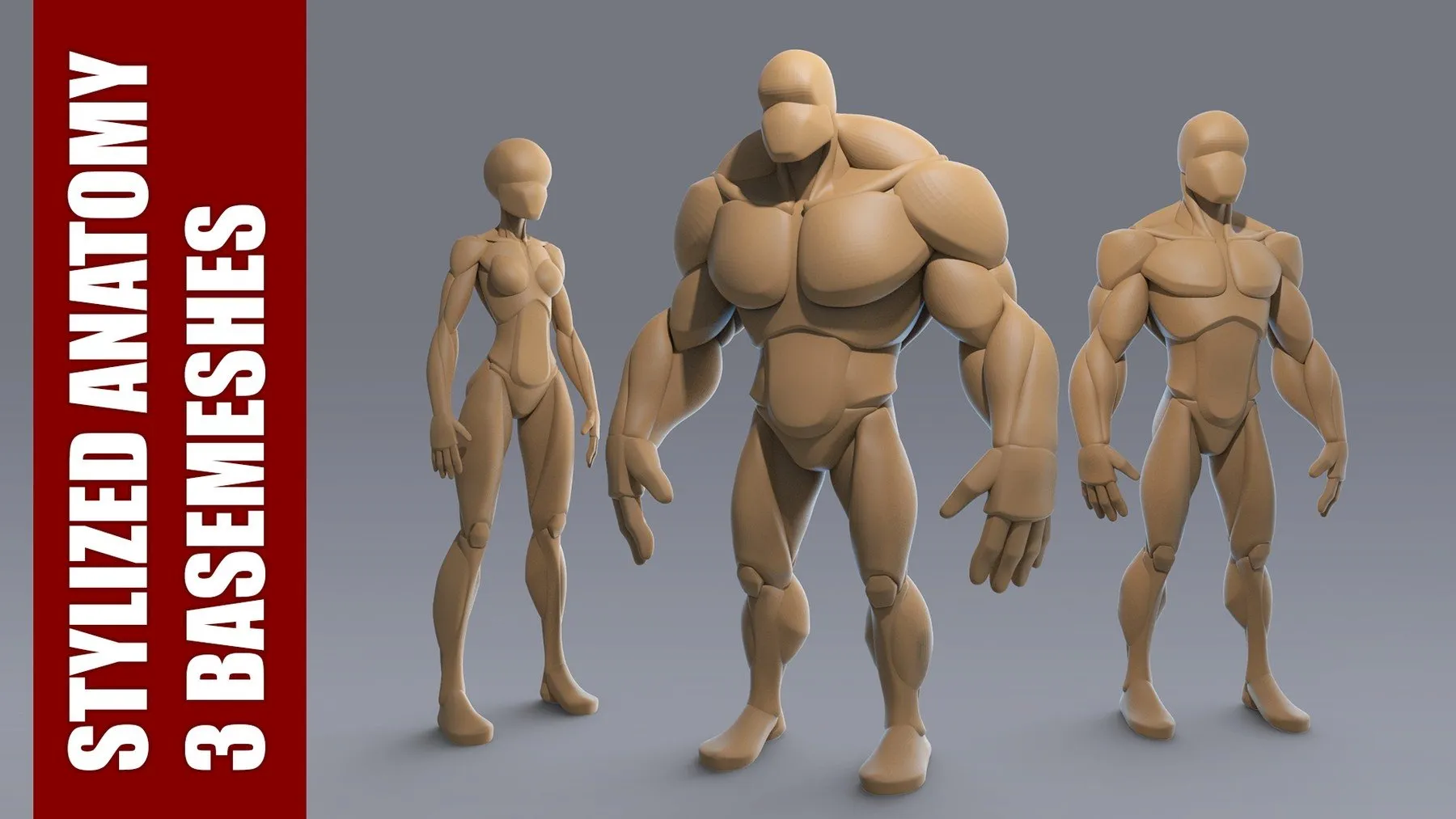 10 Humanoid Base Meshes to Kick-off Character Creation - ArtStation Magazine