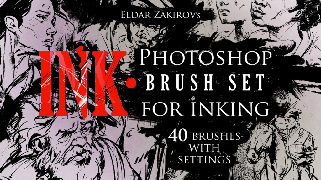 Vintage Comic Book Ink Brushes for Procreate