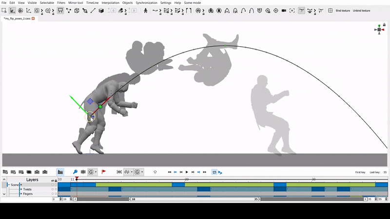 Gif of quick rigging