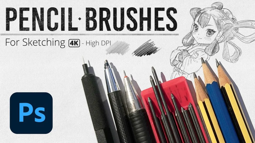 pencil stroke brushes for photoshop free download