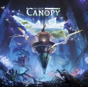 Graphic with the "Project Canopy" logo over top a fantasy forest scene