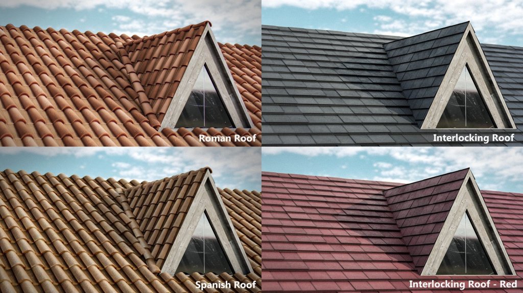 Four roofs compared