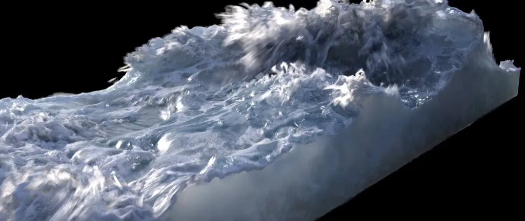 Image of a simulated wave