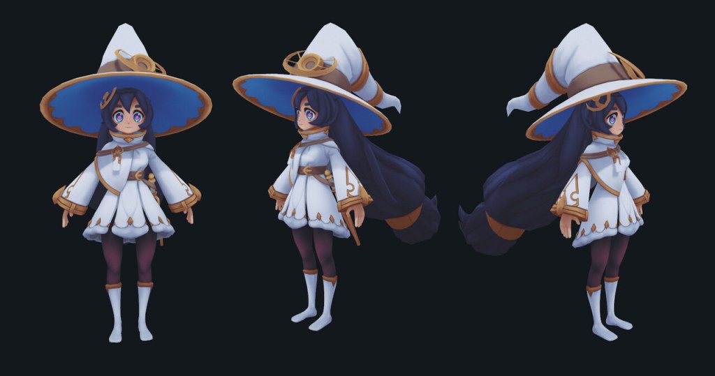 Images of Kellie's 3D character art