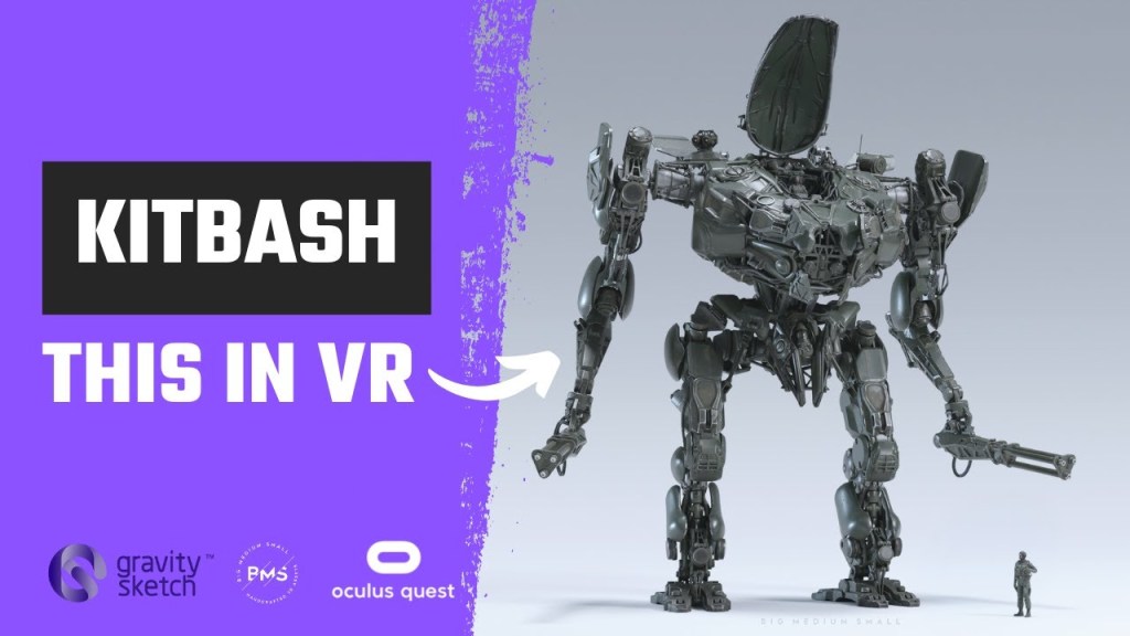 Banner reading "Kitbash This in VR"