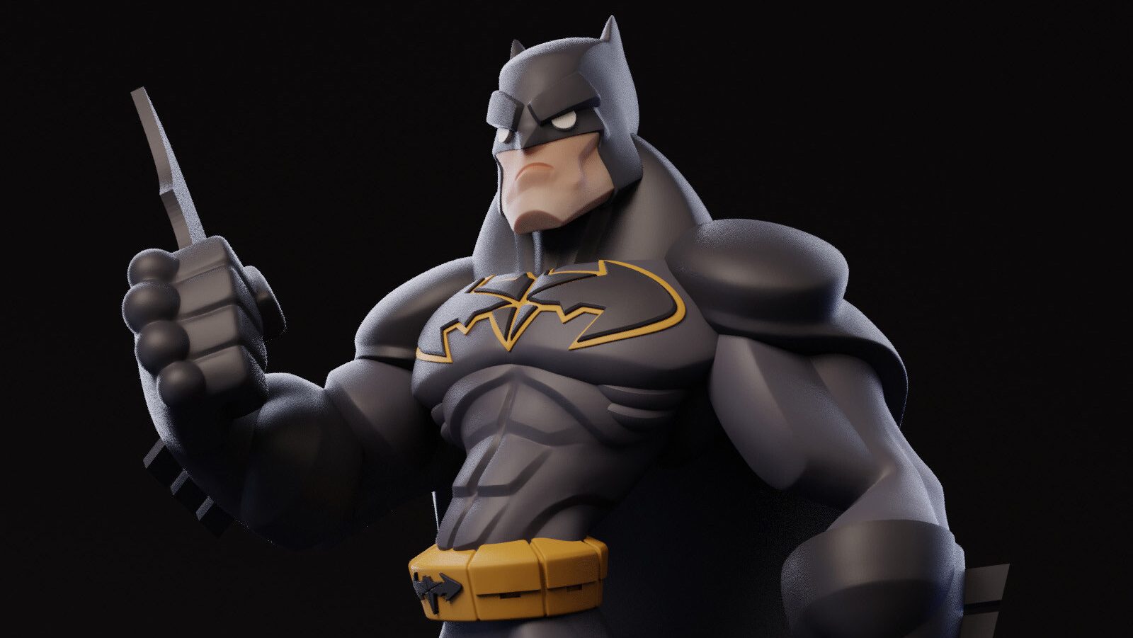 Batman sculpt by Brandon Lyon for Mana Studios. Design by Tracy Tubera.