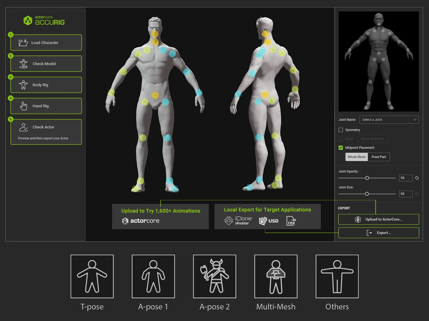 AccuRIG: The Next-Generation Automatic Character Rigging - ArtStation  Magazine