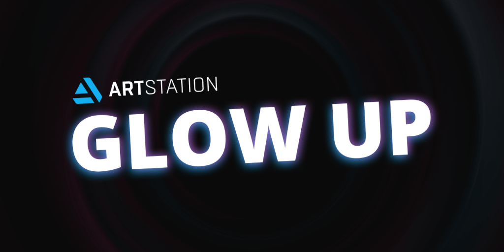 ArtStation Glow Ups Text Banner